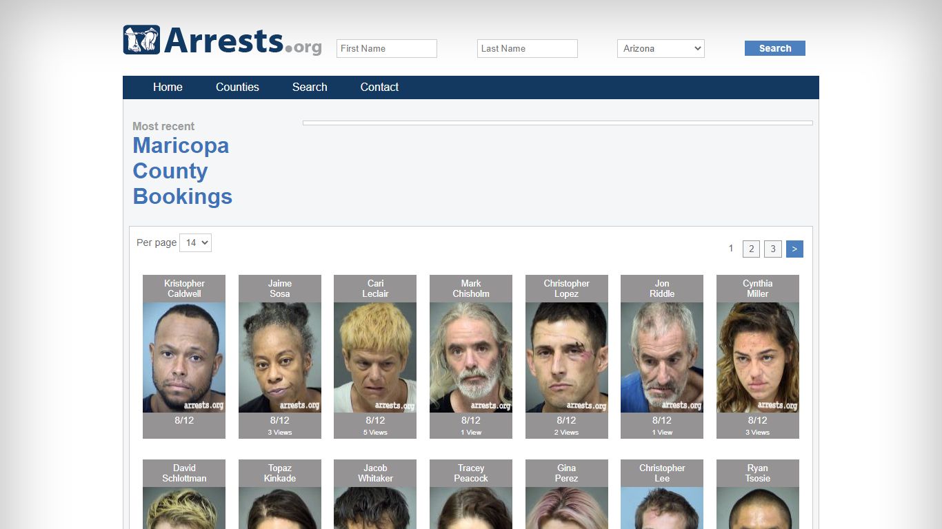 Maricopa County Arrests and Inmate Search